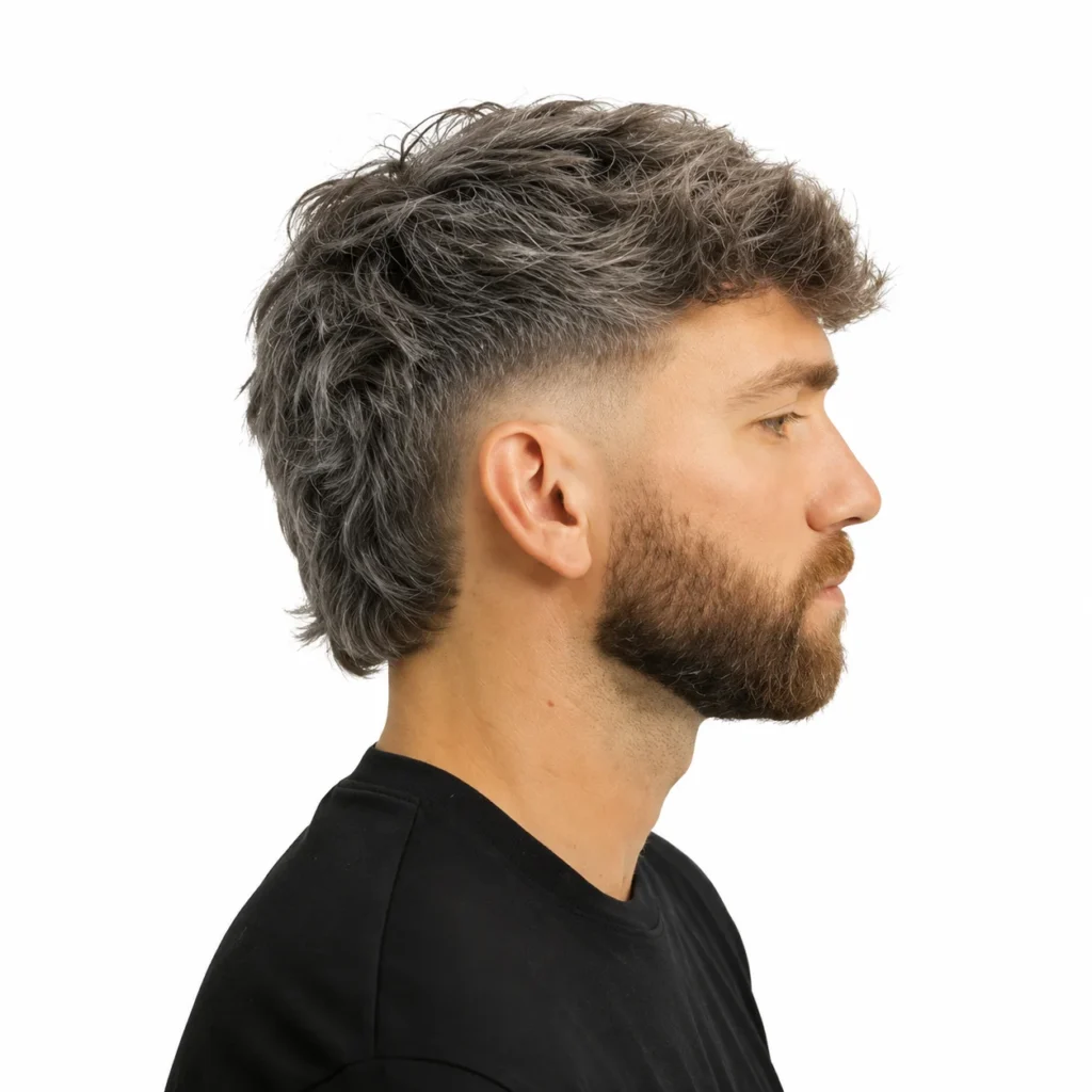 men The Modern Fade side profile haircut