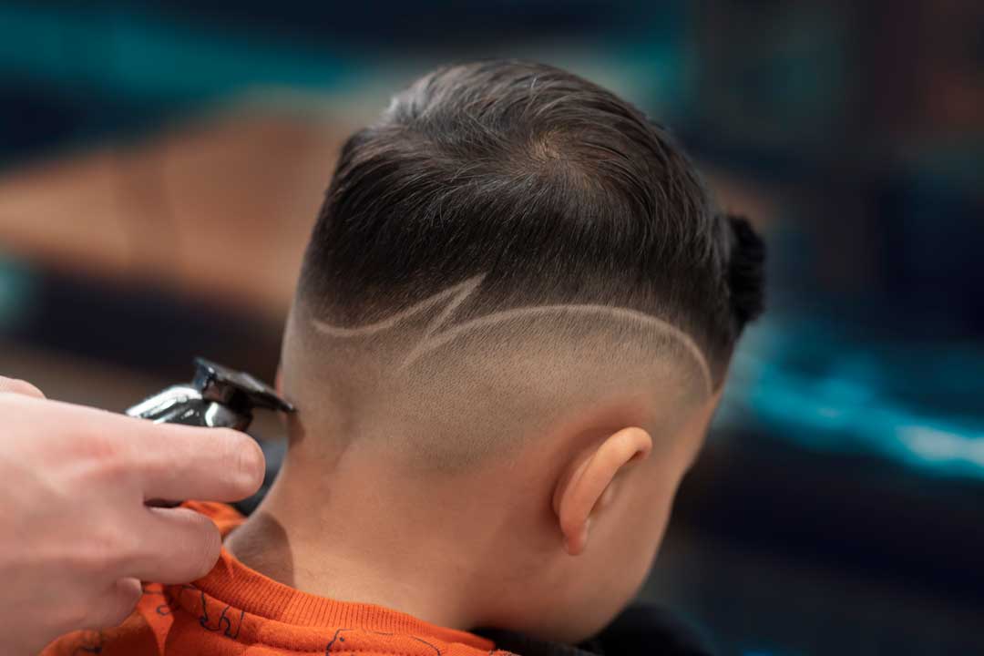 men The Fade Evolution side profile haircut