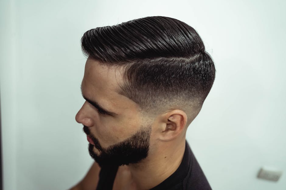 men The Fade Evolution side profile haircut