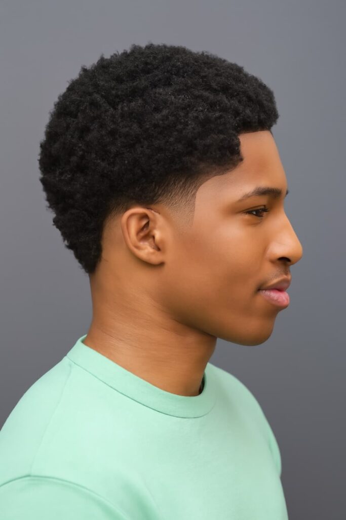 Texturizing the top of thick hair for volume