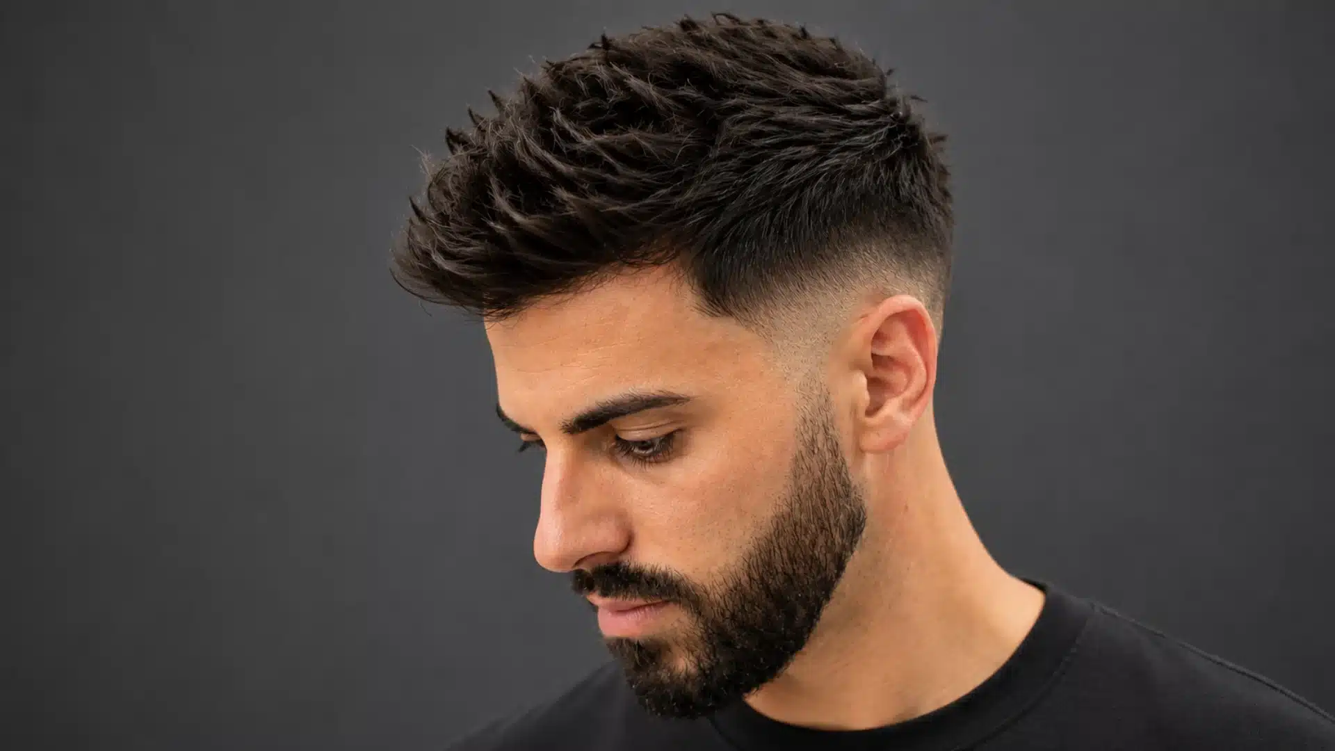 men The Fade Evolution side profile haircut