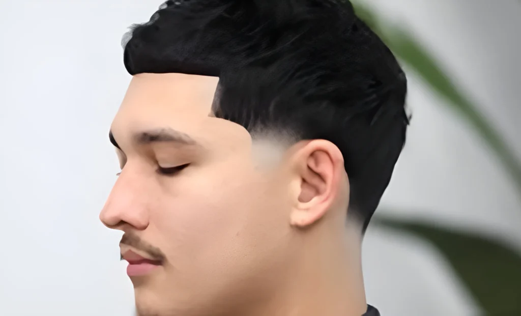 men The Fade Evolution side profile haircut