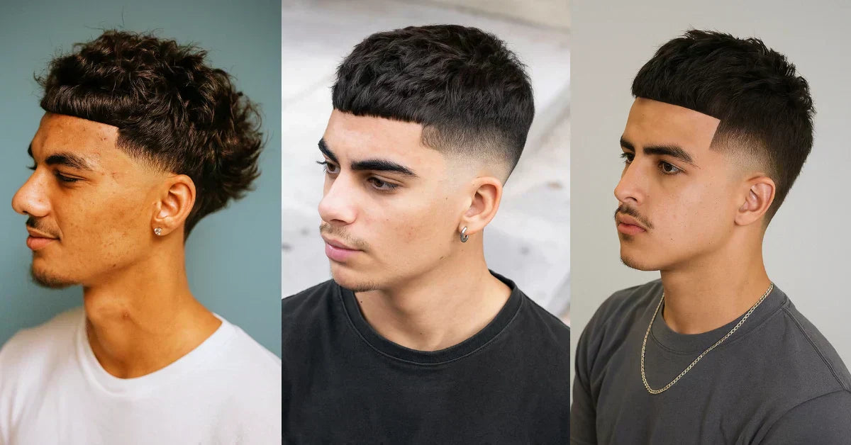 Edgar cut hairstyle guide showing straight fringe and faded sides - 2024's trending men's haircut tutorial