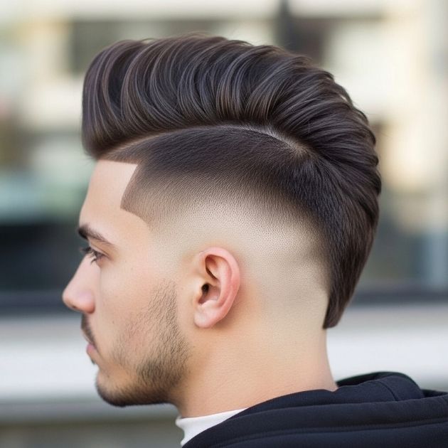 men The Fade Evolution side profile haircut