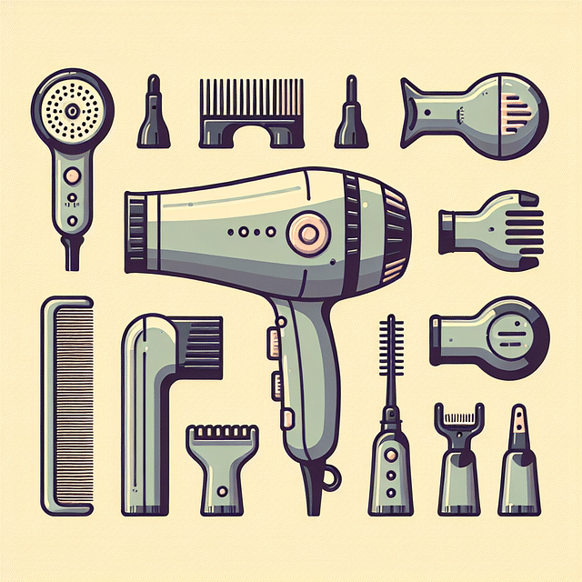 hair dryer with different attachments