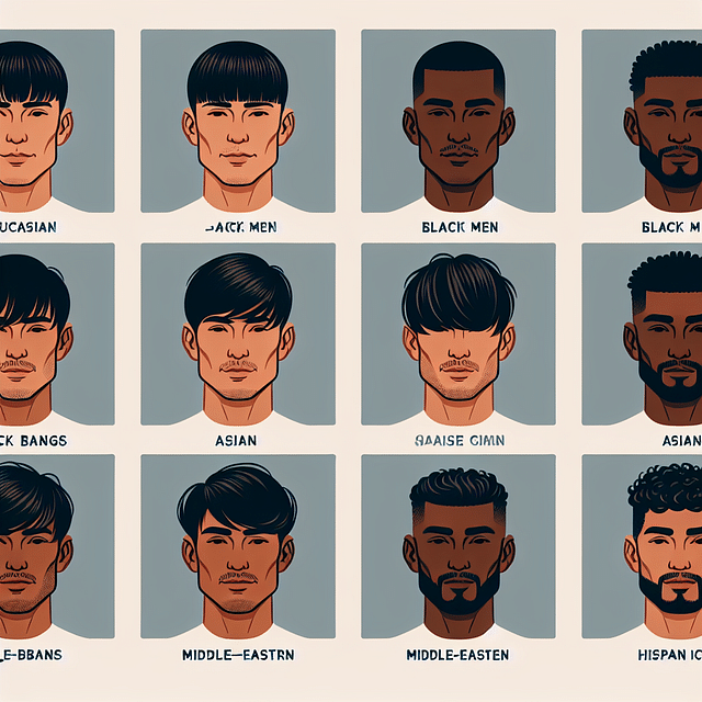 different types of bangs for men