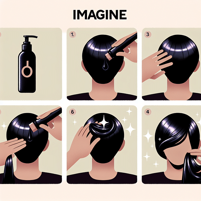 applying heat protectant to hair