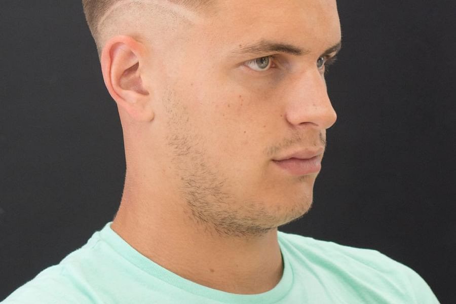 men\'s high fade long hair