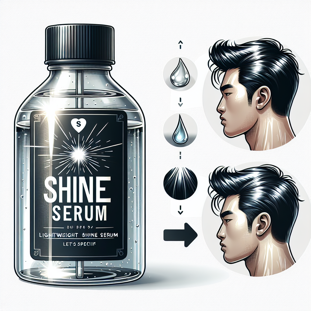lightweight shine serum for men's hair