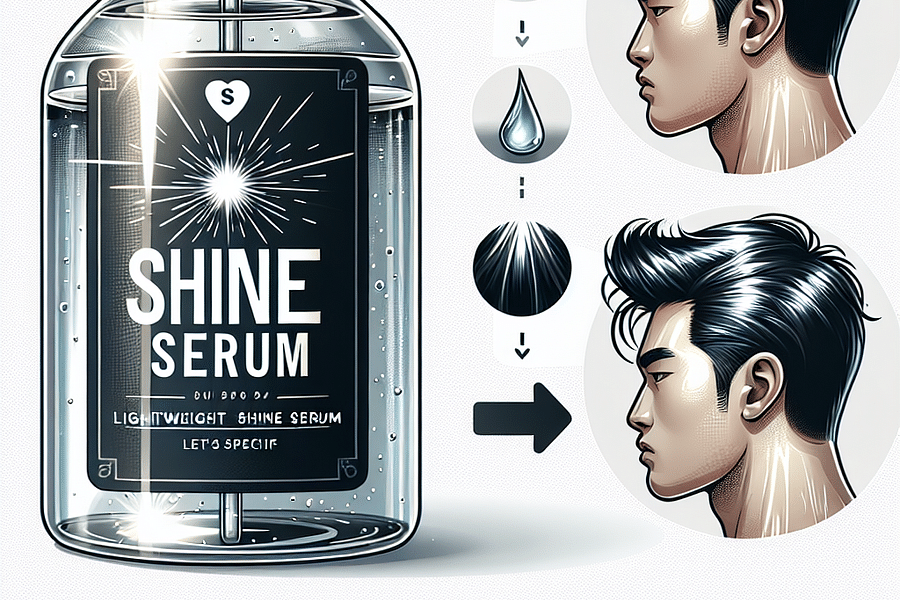 lightweight shine serum for men's hair