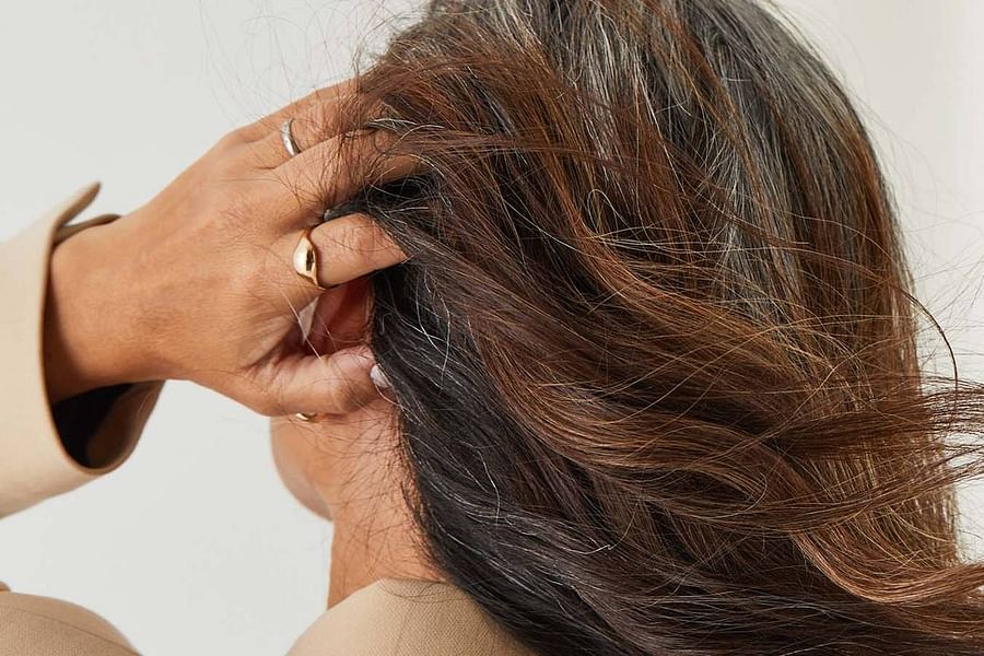 soft caramel highlights men's hair