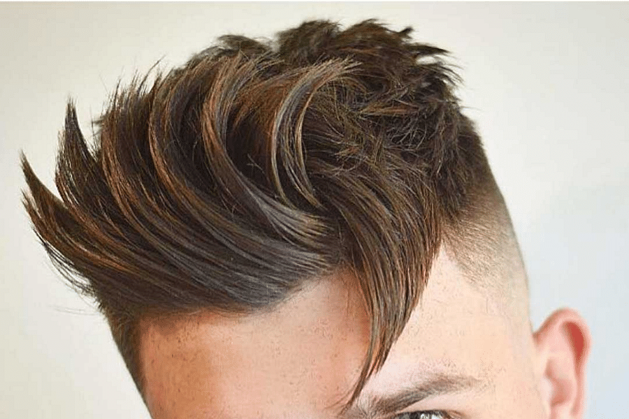 Angular Fringe Haircut Men