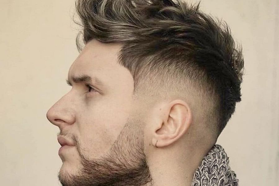 Faux Hawk Fringe Men