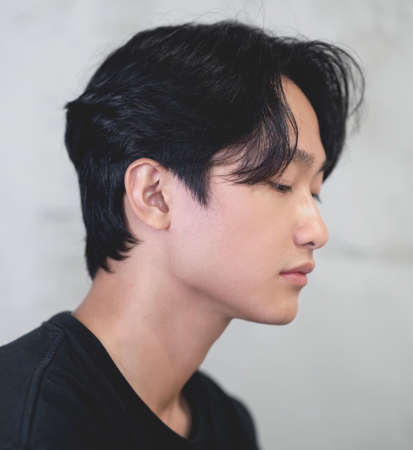 Side-Swept Bangs Men