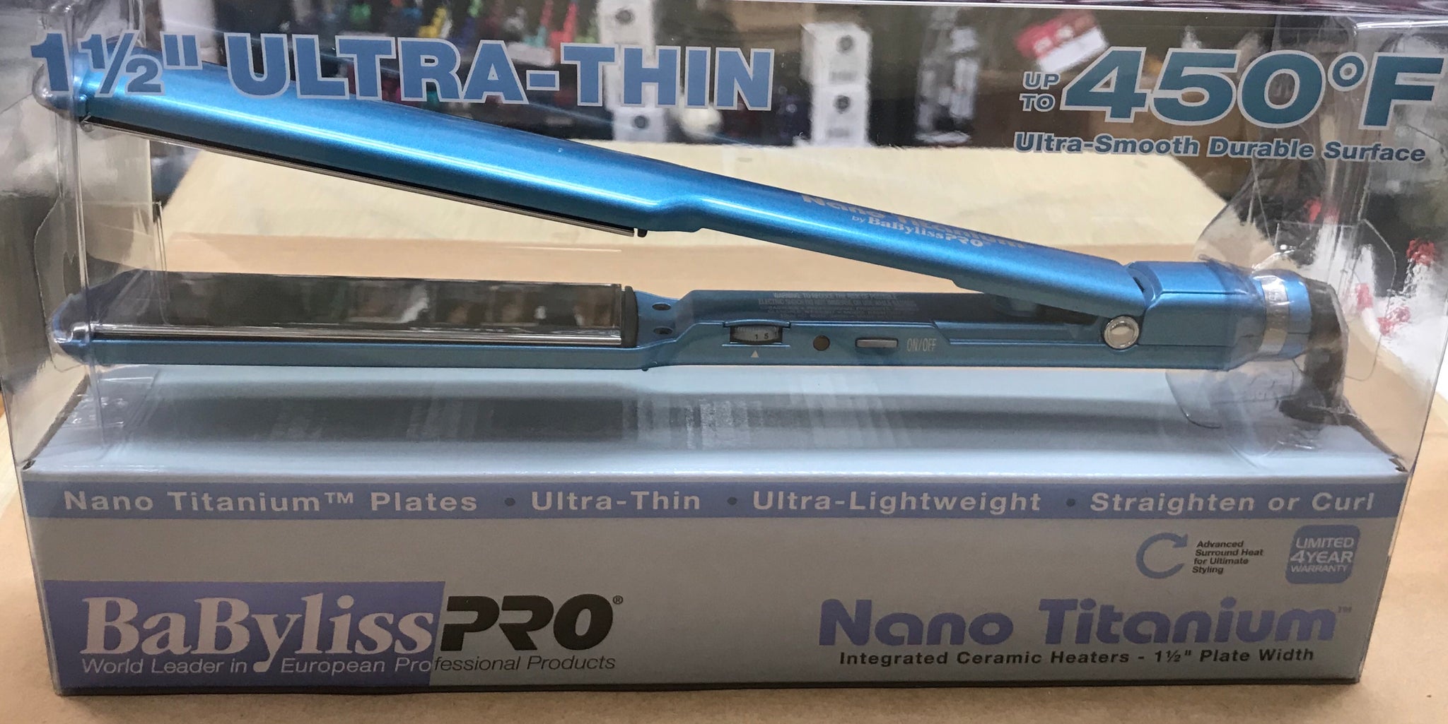 BaBylissPRO Nano Titanium-Plated Ultra-Thin Straightening Iron