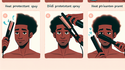 From Frizzy to Sleek: How to Master Straightening Black Men's Hair at Home