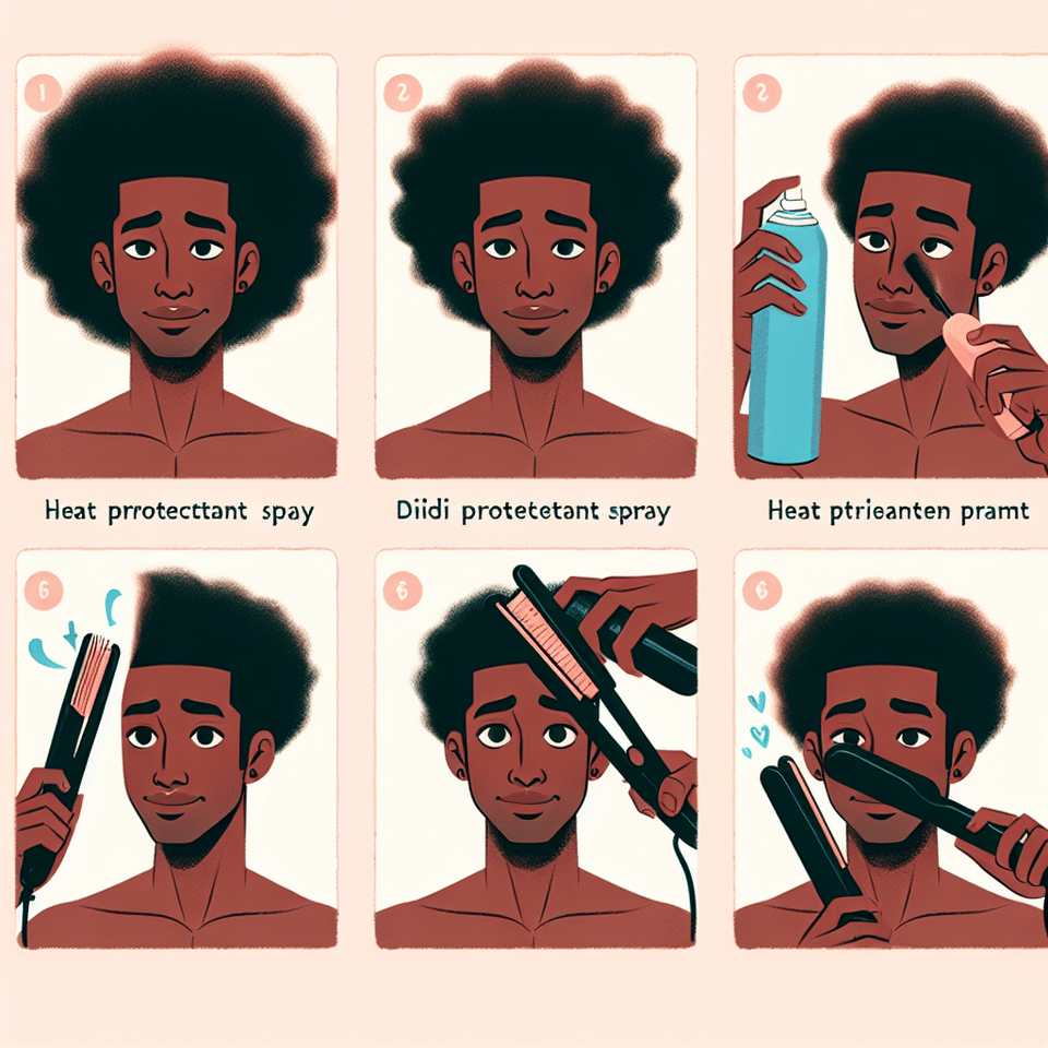 From Frizzy to Sleek: How to Master Straightening Black Men's Hair at Home