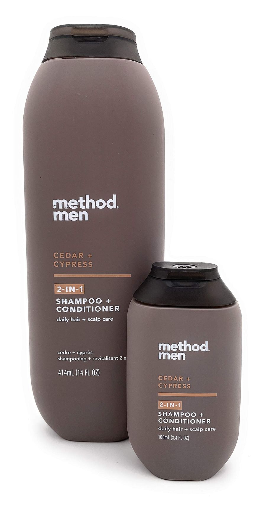A selection of mens shampoo and conditioner