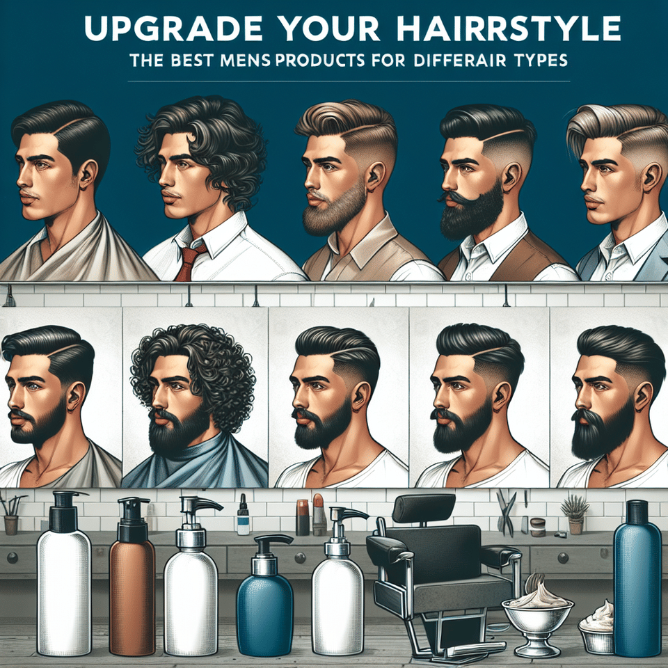 Upgrade Your Hairstyle: The Best Men's Hair Products for Different Hair Types