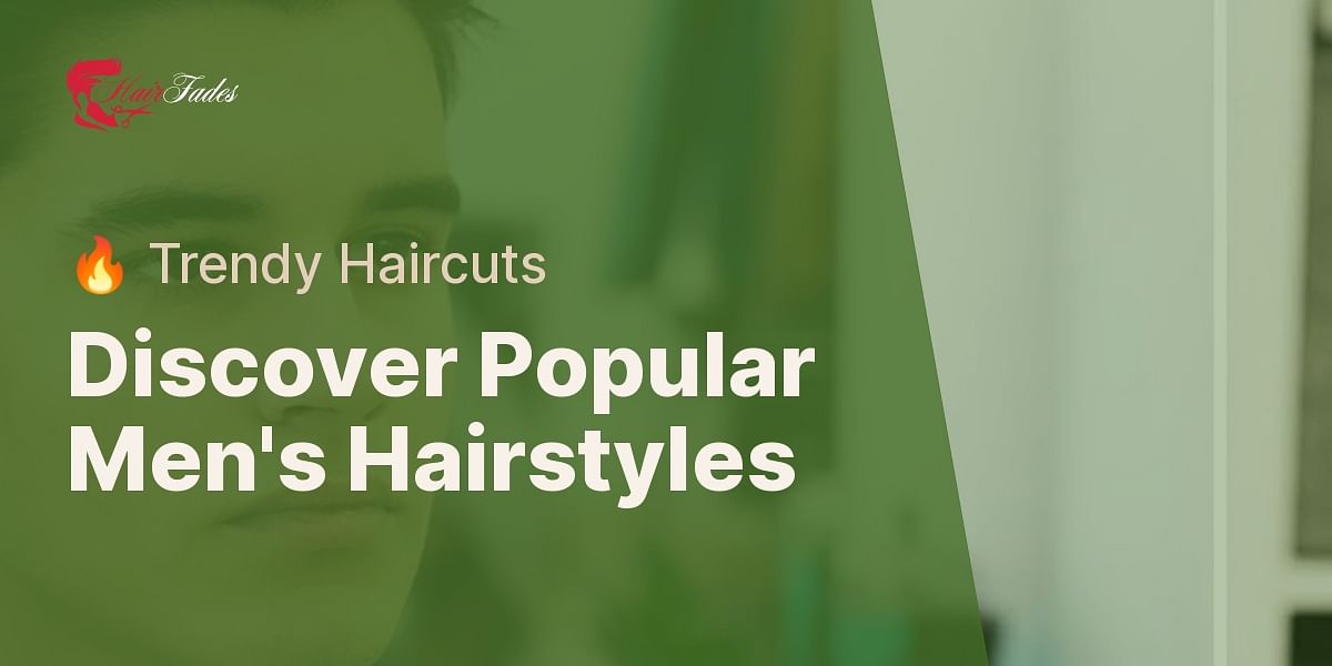 What are common hairstyles for men?