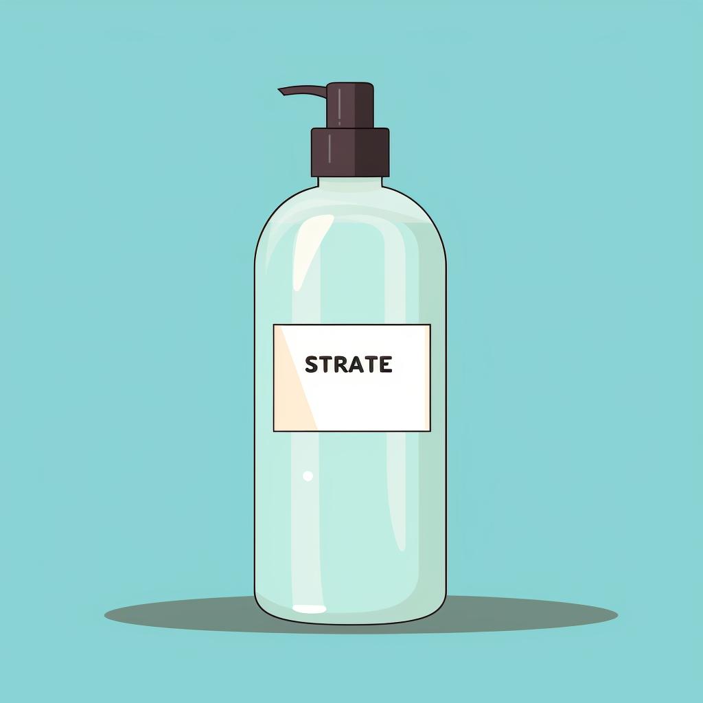 A bottle of sulfate-free shampoo.